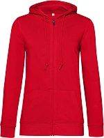 B&C Inspire Zipped Hood /women_° Dámská mikina s kapucí 01.W36B red