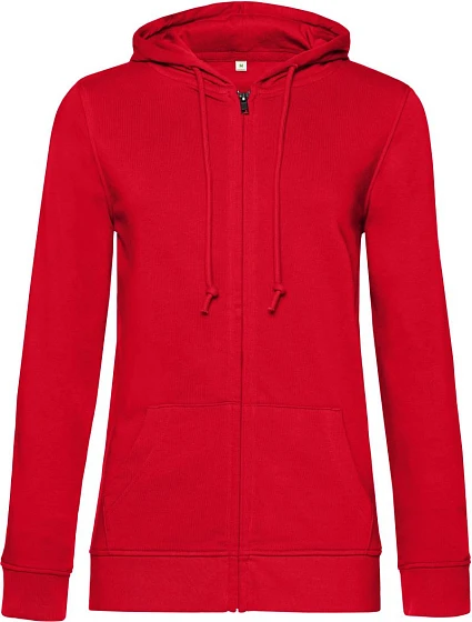 B&C Inspire Zipped Hood /women_° Dámská mikina s kapucí 01.W36B red B&C Inspire Zipped Hood /women_° Dámská mikina s kapucí 01.W36B red
