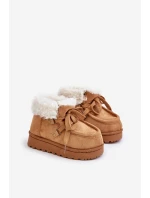 Zimní boty pro děti s kožešinovou podšívkou Camel model 21678747 - Boto