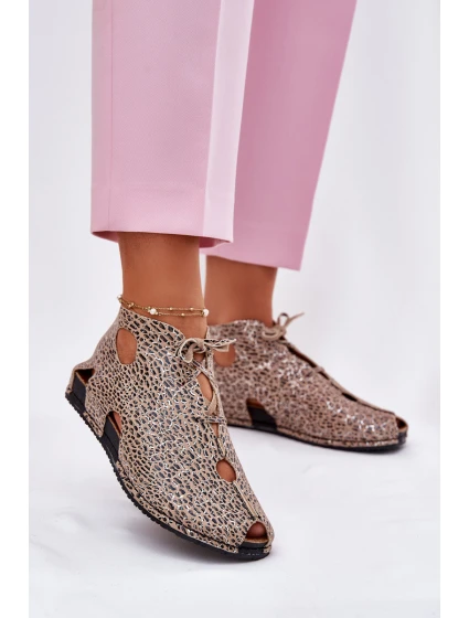 Vzorované Kožené Botky model 21697476 Panterka - Maciejka
