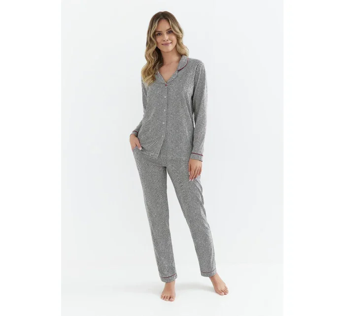 Dámské rozepínací pyžamo Cana 410 dł/r S-XL