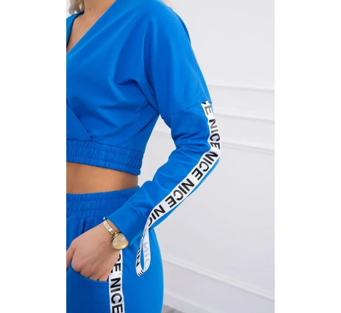 Sada s ozdobnými stuhami chrpa