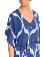 Dámské šaty 14486 Tmavě modrá s bílou - Vamp