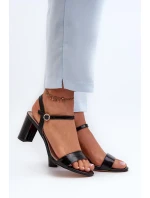 Sandály na podpatku model 197084 Step in style Sandály na podpatku model 197084 Step in style