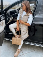 Dámská prošívaná vesta MARIEL béžová FashionStreet TY3015