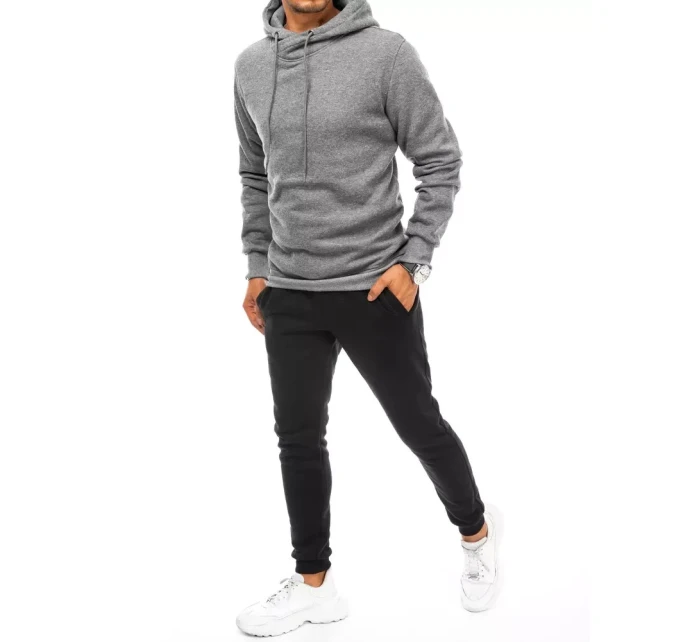 Pánská šedočerná tepláková souprava FashionStreet AX0669 Pánská šedočerná tepláková souprava FashionStreet AX0669