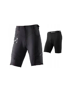 pánské cyklistické kraťasy 2 v model 22376380 černé, velikost 2XL - Rockbros