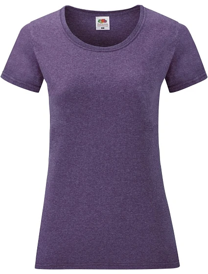 Fruit of the Loom Lady-Fit Valueweight T Dámské tričko 16.1372 heather purple