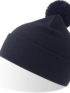 Atlantis Headwear Wind-S Pompom Pletená čepice s bambulí 33.0294 navy