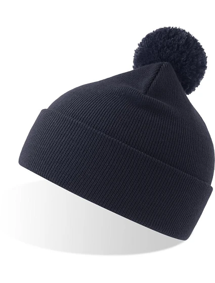 Atlantis Headwear Wind-S Pompom Pletená čepice s bambulí 33.0294 navy Atlantis Headwear Wind-S Pompom Pletená čepice s bambulí 33.0294 navy