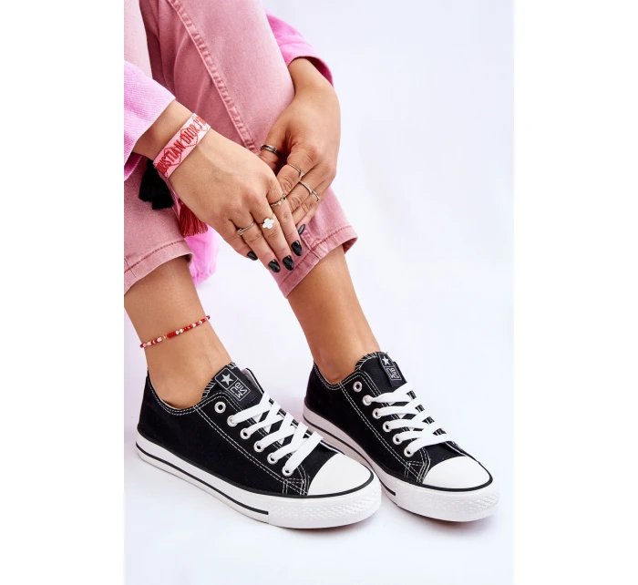 Dámské klasické tenisky černé a bílé model 21607880 - EVENTO Dámské klasické tenisky černé a bílé model 21607880 - EVENTO