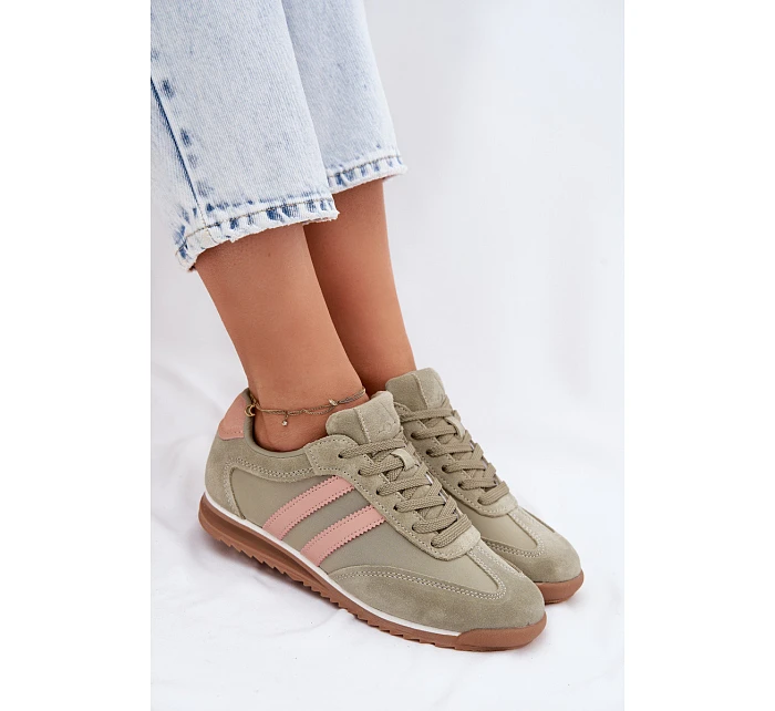 Semišové Sportovní Boty Dámské  Zelené model 22107492 - McArthur