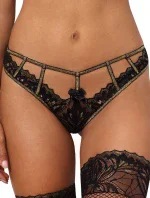 Svůdná tanga V-10108 černá - Axami