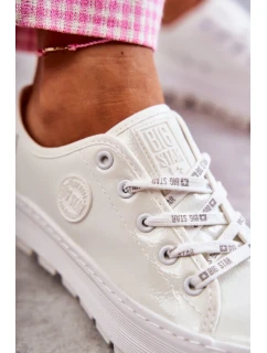 Módní lakované tenisky Big Star KK274045 Bílá