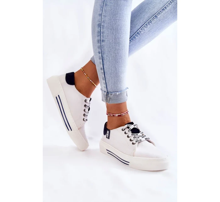 Dámské tenisky Memory Foam System Big Star KK276002 Bíle Dámské tenisky Memory Foam System Big Star KK276002 Bíle