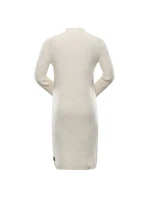 Dlouhý dámský svetr nax NAX HOXA creme Dlouhý dámský svetr nax NAX HOXA creme