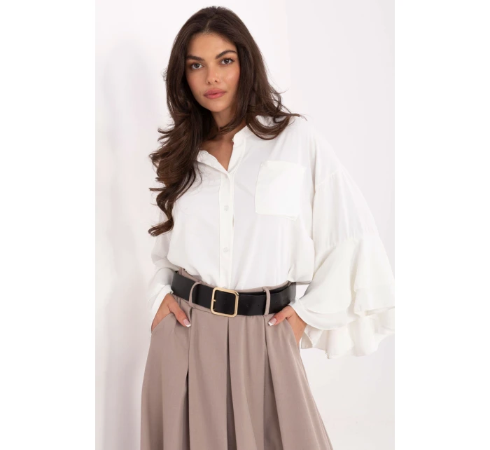 Košile s dlouhým rukávem model 219446 Rue Paris Košile s dlouhým rukávem model 219446 Rue Paris