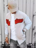 Pánská mikina na zip v barvě ecru FashionStreet BX5432