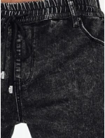 Pánské džínové kalhoty jogger černé model 21968455 - Dstreet