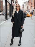 Dámský přechodný oversize kabát černý FashionStreet NY0764z Dámský přechodný oversize kabát černý FashionStreet NY0764z