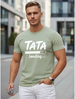 Koszulka męska z nadrukiem na  bawełniana zielona model 22217812 - FashionStreet