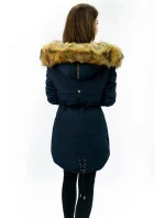 CIEPŁA DAMSKA PARKA ZIMOWA GRANATOWA model 21241751 - MHM