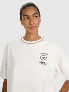 Dámské tričko oversize s potiskem model 21882739 - 4F