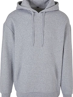 Build your Brand BB 006 Oversize mikina s kapucí z těžké bavlny 56.B006 heather grey