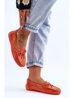 Semišové Mokasíny Oranžové model 21625479 - Boto