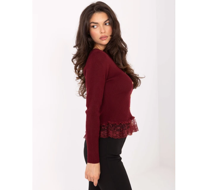 Dámská svetřík PM SW YIS1027.85 Bordó - FPrice