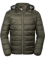 Pánská Nano bunda s kapucí 10. dark olive model 22473337 - Russell Athletic