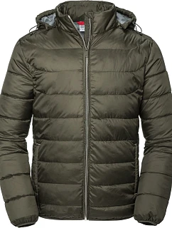 Pánská Nano bunda s kapucí 10. dark olive model 22473337 - Russell Athletic
