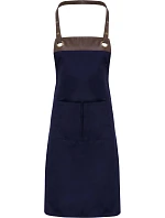 Premier PR 123 Zástěra s laclem "Espresso" 39.0123 navy/brown Premier PR 123 Zástěra s laclem "Espresso" 39.0123 navy/brown