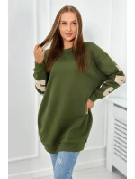 Izolovaná mikina s nápisem California khaki