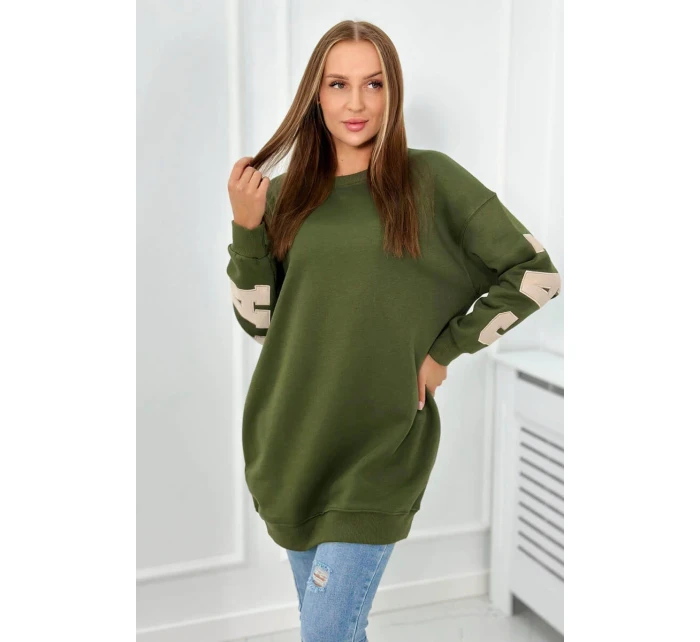 Izolovaná mikina s nápisem California khaki