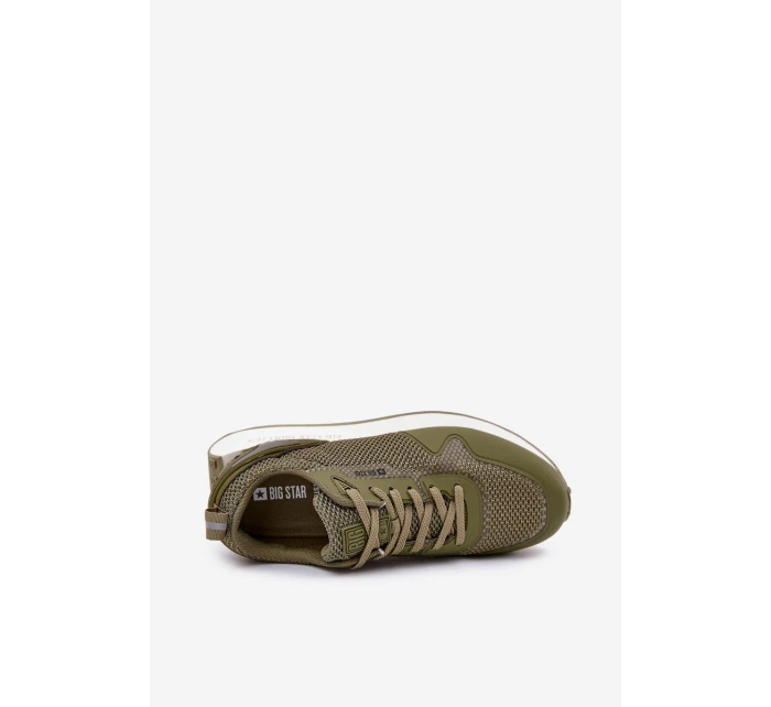 Pánské Sneakersy Na Platformě Big Star RR174360 Hi-Poly System Khaki