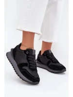 Kožené Dámské Tenisky Big Star model 21705821 HIPOLY SYSTEM Černé - Big Star Shoes Kožené Dámské Tenisky Big Star model 21705821 HIPOLY SYSTEM Černé - Big Star Shoes