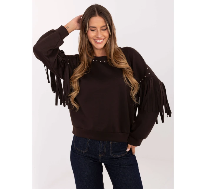 Bluza IT BL model 21421338 ciemny brązowy - FPrice Bluza IT BL model 21421338 ciemny brązowy - FPrice