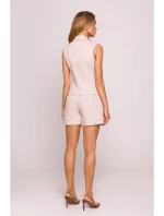 M859 Džínová vesta - béžová