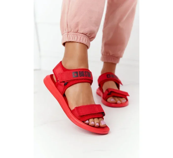 Women's Sport Sandals Big Star HH274A027 Red Women's Sport Sandals Big Star HH274A027 Red