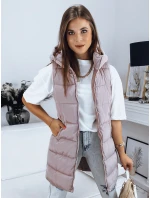Dámská prošívaná vesta BRITA růžová FashionStreet TY3231