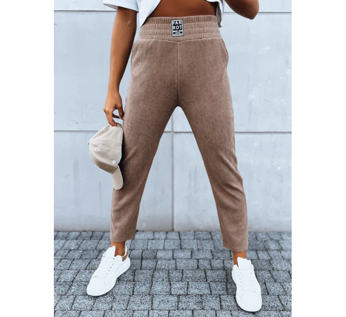 Dámské tepláky MOONLIGHT camel FashionStreet UY1642 Dámské tepláky MOONLIGHT camel FashionStreet UY1642