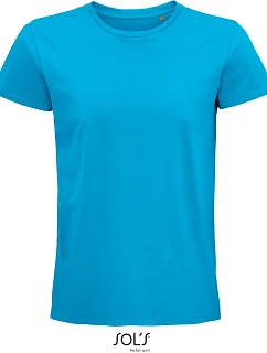 SOL'S Pioneer Men Pánské tričko z bio bavlny 25.3565 aqua