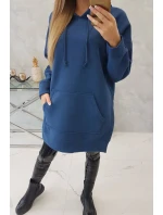 Zateplená mikina s bočními rozparky z džínoviny Zateplená mikina s bočními rozparky z džínoviny