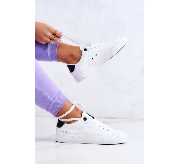 Kožené tenisky Big Star JJ274211 bílé a Černá