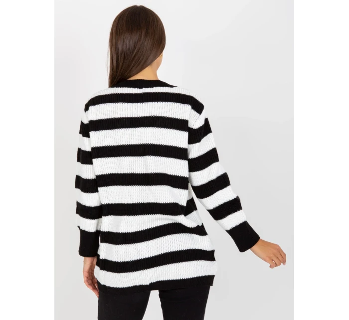 Dámský svetr LC SW 8030 bílý a černý