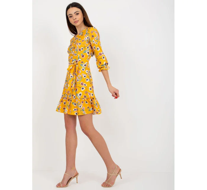 Sukienka LK SK model 21195973 ciemny żółty - FPrice