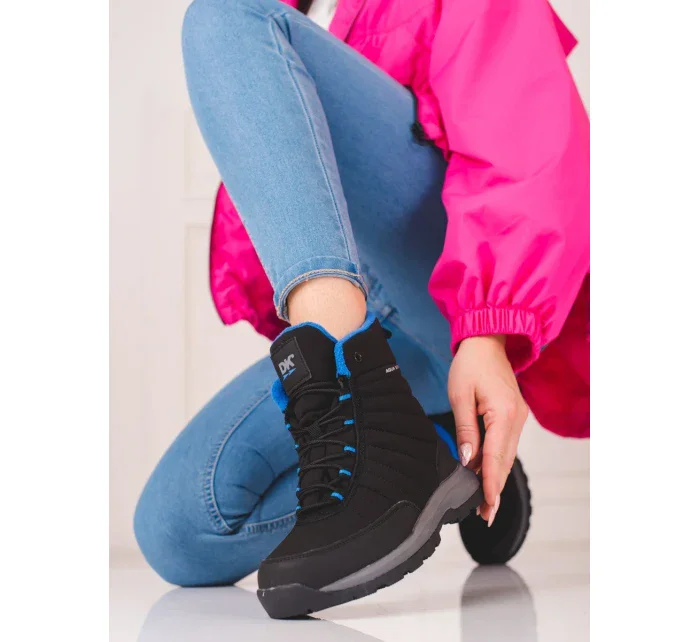 Komfortní dámské  trekingové boty červené bez podpatku Komfortní dámské  trekingové boty červené bez podpatku