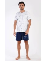 Pánské pyžamo šortky Plachetnice Pánské pyžamo šortky Plachetnice
