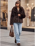 damskie krótkie z  brązowa model 22346247 - FashionStreet